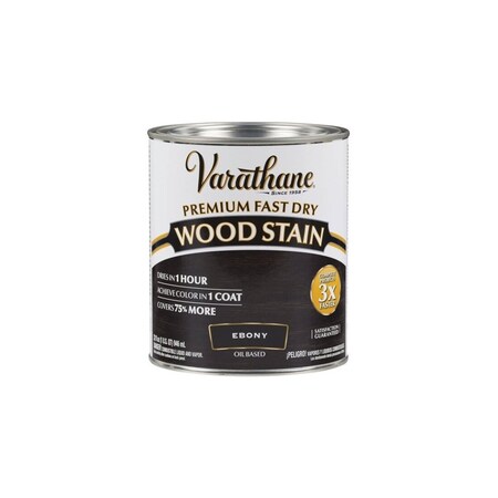 Rust-Oleum Varathane Ebony Premium Fast Dry Wood Stain, 2PK 269395