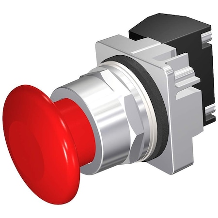 Siemens US2:52PP2W2AP 30mm Emergency Stop, Red, 2-Pos, 1NO/1NC, IP66 52PP2W2AP