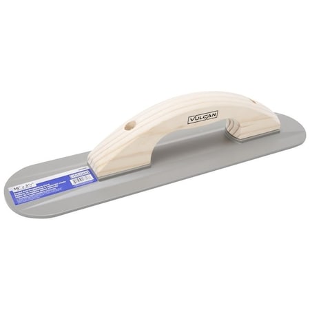 Vulcan Concrete Float, 16 in L Blade, 3-1/2 in W Blade, 3/16 in Thick Blade, Magnesium Blade, Round End Blade 17717