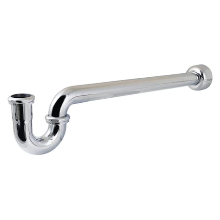 Kingston Brass 1-1/4, or 1-1/2 x 1-1/2 in. P-Trap with Box Flange, 24 in. Length, 18 Gauge, Polished Chrome CC9241