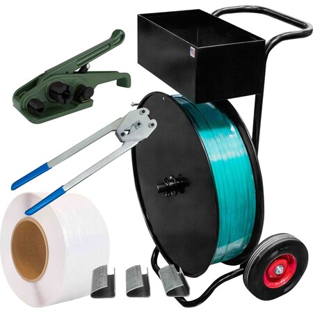 Encore Packaging Polypropylene Strapping Kit for 1/2", Seals - Heavy Duty PP12K03-01