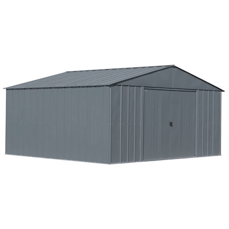 Arrow Classic 14 x 12 x 7 ft Charcoal Steel Storage Shed CLG1412CC