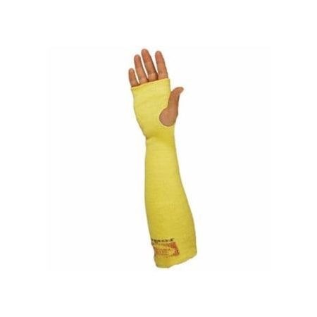 Wells Lamont Kevlar Sleeve, Thumb Hole, 18 in L, Elastic Closure, One Size Fits Most, Yellow 815-SK-18H