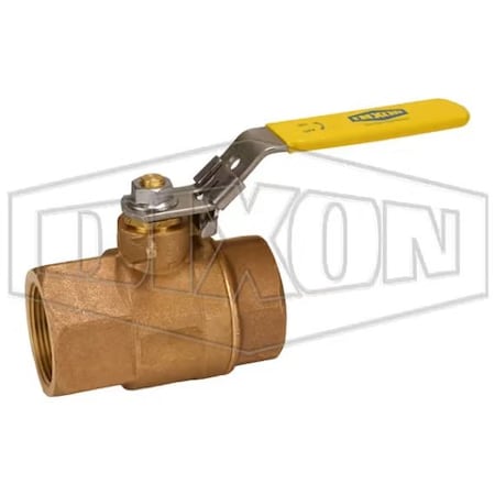 Dixon BBV Safety Vented Ball Valve, 1-1/2 in Nominal, FNPT End Style, Bronze Body, Standard Port, RTFE Sof BBV150LV