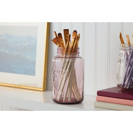 Ball 32 Oz. Quart Regular Mouth Vintage Pink Jar, 4-Count 2166214