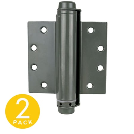 Trans Atlantic Co. 7 in. x 7 in. Single Acting Barrel Spring Square Corner Door Hinge with Fixed Pin - Pack of 2 DH-5500SA77-USP