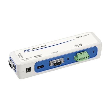 A&D Multi Interface with 2 x 9-pin D-Sub, 1 x USB-A & 1 x 4-Pin Terminal Block AD-8561-MI04