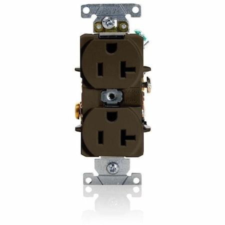 Leviton Industrial Series Heavy Duty Grade Duplex Receptacle, 20 Amp, 125 Volt 5352