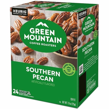 Green Mountain Coffee Coffee, Southern Pecans, Pod, Caffeinated, Ground, 7.92 oz, 24 PK 6772