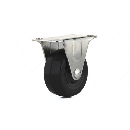 Kd 2.5 in. General-Duty Rubber Rigid Caster, Black KD2683129