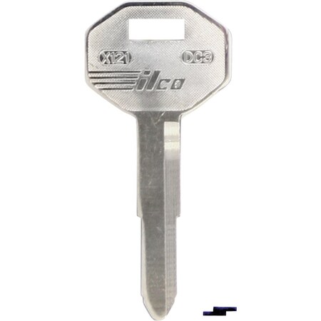Ilco GM Nickel Plated Automotive Key DC3 / X121, 10PK IAF01053033