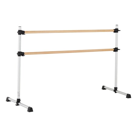 Vevor 4Ft Ballet Barre Freestanding Portable Fitness Dance Bar Height Adjustable CD-WDG05