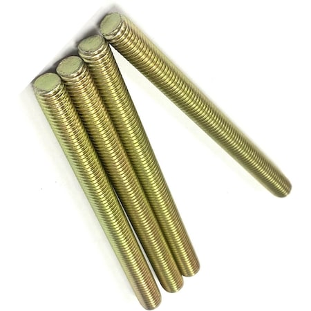 Zmg Fasteners Plus 5/16 - 18 X 1 1/2" FULLY THREADED STRAIGHT ROD SAE GR 8 J429 ZINC TRIVALENT YELLOW 2045958