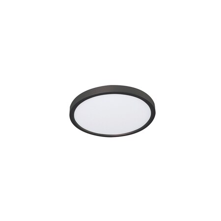 Afx Edge Round 08in. LED Flush Mount, 120V, 15W, 5 CCT, Black EGRF08LAJD5BK