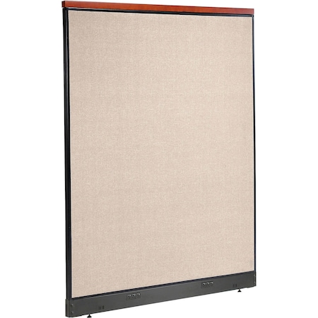 Global Industrial Interion Deluxe Electric Office Partition Panel, 60-1/4"W x 77-1/2"H, Tan 277562ETN