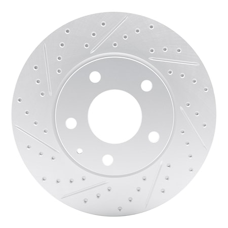 Dynamic Friction Co DFC Geoperformance Rotor - Drilled and Slotted 830-80082L