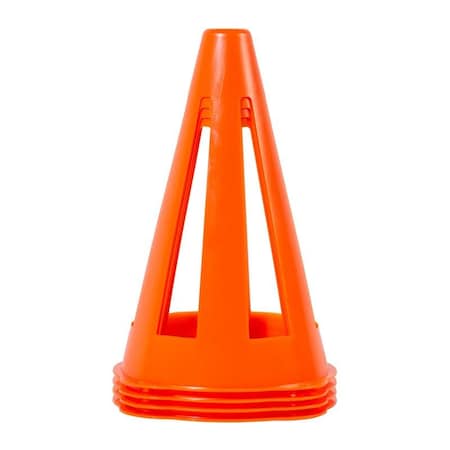 Franklin Sports SAFETY CONES ORG PLST 9 IN., 4PK 3130S1
