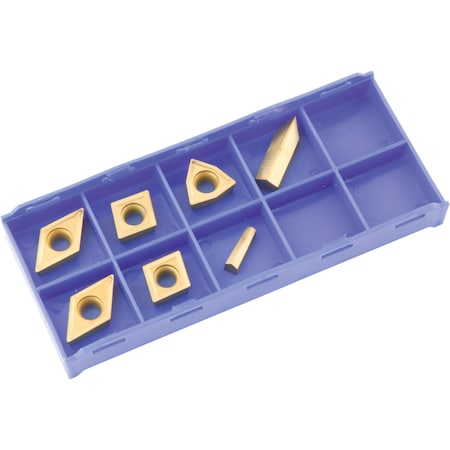 Grizzly K20 TiN Insert Set (7) for T10295 - Cast-Iron T23909