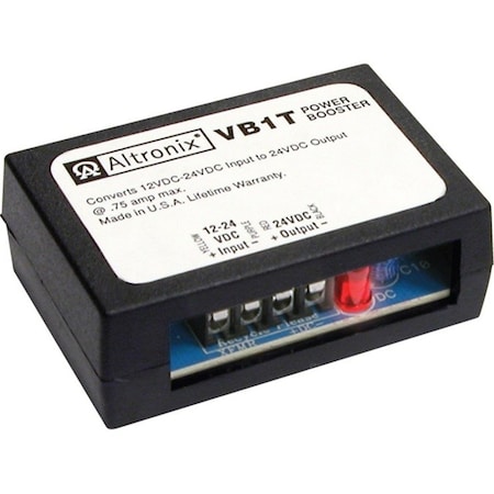 Altronix POWER BOOSTER 12-24VDC IN TO, 24VDC at .75 AMP OUTPUT, SPRING TERMINALS VB1T