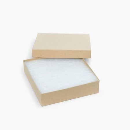 Nashville Wraps Brown Kraft Recycled Jewelry Boxes, 4x4x1, Fiber Fill, 100PK 44K