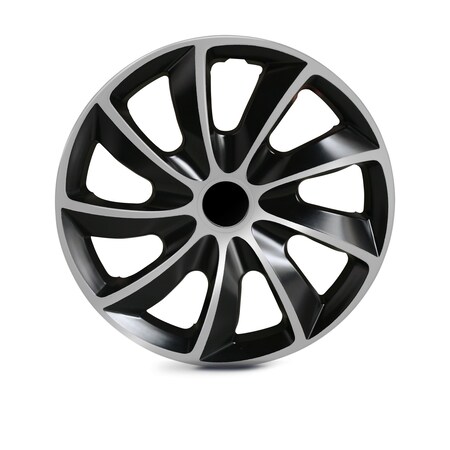 Altertrim 17 in Univ Hubcaps for steel whls, Snap-On, (White & Blk Lacq), 4PK CHB-5084-BW-17