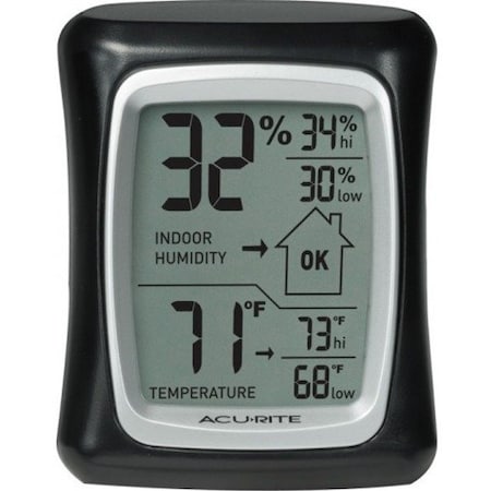 Acurite Fahrenheit & Celsius Digital 32 to 122 F, 0 to 50 C Hygrometer & Thermometer 00325A1
