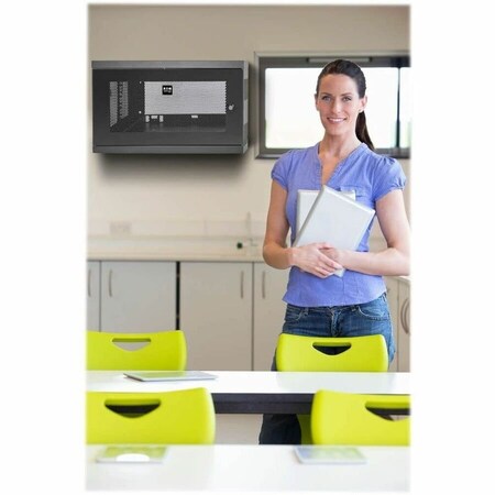 Eaton Tripp Lite Series SmartRack 9U Low-Profile Switch-Depth Wall-Mount Mini Rack Enclosure SRW9U