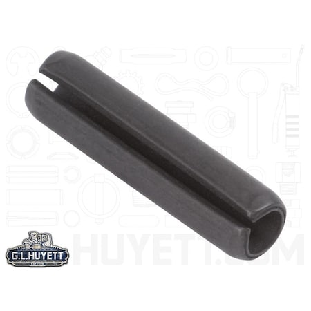 Huyett Slotted Spring Pin, Standard Duty, Phosphate Coat High Carbon Steel, .188 Dia x .75 L x .040 Wall MS16562-142