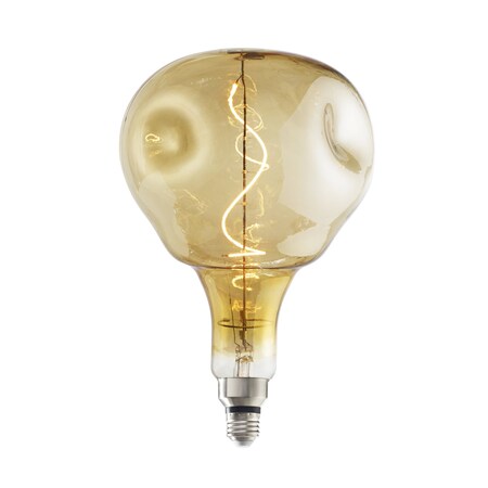 Bulbrite 60-Watt Equivalent ORB Amber Light Dimmable LED Grand Filament Nostalgic Light Bulb 776319