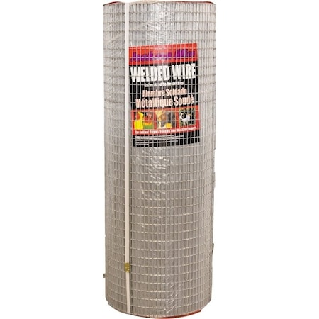 Jackson Wire 10 08 38 14 Welded Wire Fence, 100 ft L, 36 in H, 12 x 1 in Mesh, 16 Gauge, Galvanized 10083814