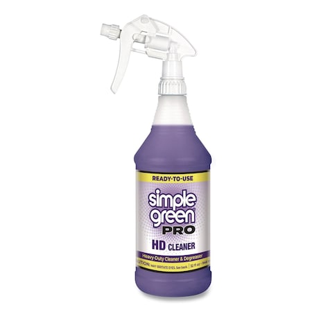 Simple Green Pro HD Cleaner Ready-To-Use, 32 oz Spray Bottle, 12PK 2110101203032