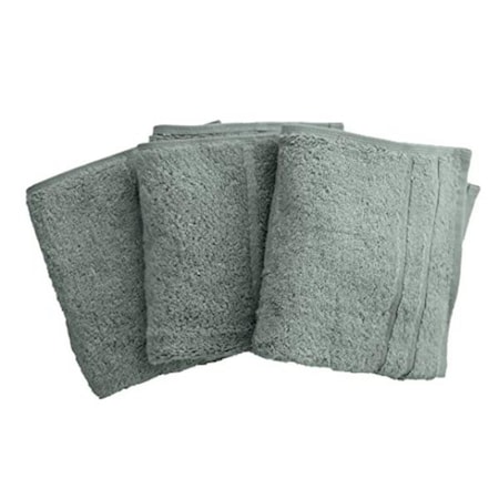 Cariloha 13 x 13 in. Bamboo Washcloths Set for Unisex, Ocean Mist - 3 Piece I0117081