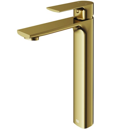 Vigo Norfolk Single Handle Single-Hole Bathroom Vessel Faucet in Matte Brushed Gold VG03027MG