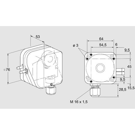 Honeywell Kromschroder 10K-3 Air Pressure Switch KS84444807