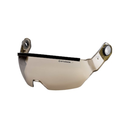 Studson SHK-1 Half Shield Anti-Fog/Scratch w/Mechanism, Amber/Silver Mirror VLT: 24%, OS SHK1-HSASM24