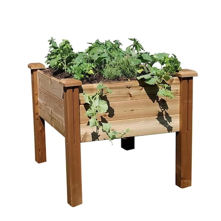 Lawnitator 34 x 34 x 32 in. Modular Elevated Garden Bed LA2972555