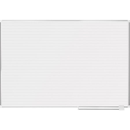 Bi-Silque MasterVisi, Ruled Planning Board, 72 X 48, White/silver MA2794830