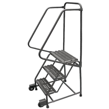 Ballymore Tilt and Roll Ladder, Steel, 19 in.H H226TRG-AW