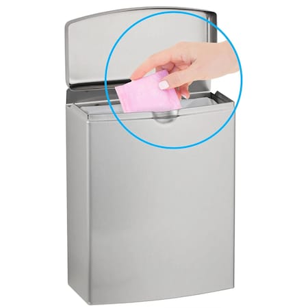 Bobrick Sanitary Stainless Steel Napkin/Tampon Disposal Dispenser B-270