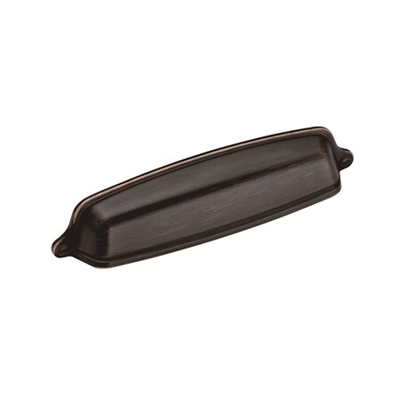 Amerock Stature 5-1/16 in 128 mm Center-to-Center Oil Rubbed Bronze Cabinet Cup Pull BP22439ORB