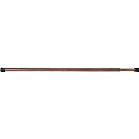 Simple Spaces Shower Curtain Rod, 7-1/2 lb, 41 to 76 in L Adjustable, 1 in Dia Rod, Steel, Venetian Bronze SD-SR41-VB