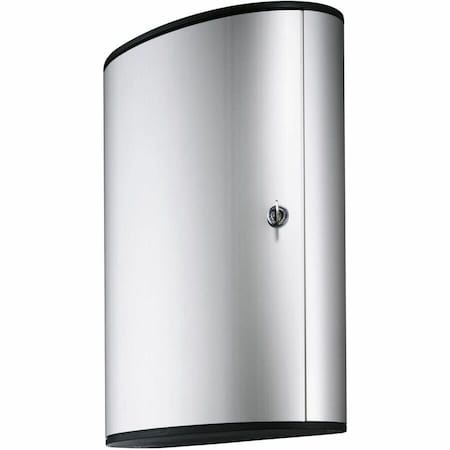 Durable Office Products Brushed Aluminum Keyed Lock 72-Key Cabinet 1955-23