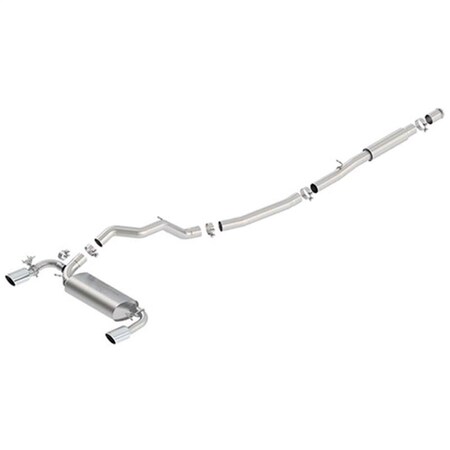 Payasadas Cat-Back Exhaust System with Polished Tips for 2016-2017 Focus RS Active Sport PA2058345