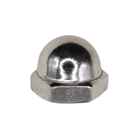 Auveco #10-32 x 3/8in Steel Acorn Cap Nut - Nickel, 100PK 11181