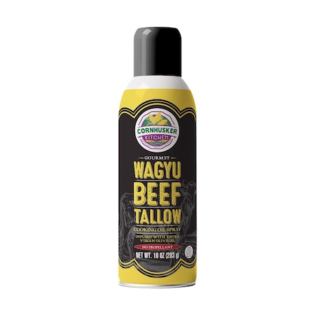 Cornhusker Kitchen Wagyu Beef Tallow Cooking Oil Spray 10 oz Canister 81205