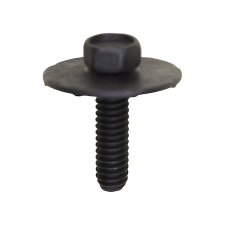 Auveco 1/4in-20 x 1in Hex Sems Bellville Washer Head, 100PK 9757