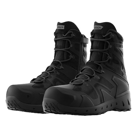 First Tactical Men's Hydrometer SR Rubber Compound Outsole, Front Lace and Side Zipper, Black, 8 W 165926