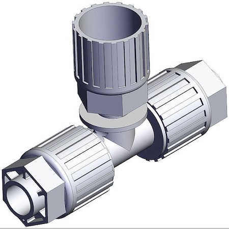 Smc High Purity Fitting, Union, PFA LQ3T4A-SB