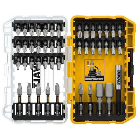 Dewalt TOUGHGRIP Screwdriver Bit Set, 45-Piece, Steel DWAF45SET