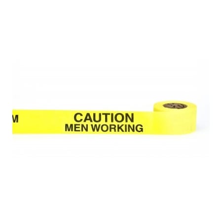 Mutual Industries REPULPABLE TAPE 3in CAUTION MEN WORKING OVERHEAD, 20PK 17771-45-3000